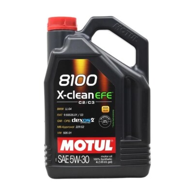 Motul 8100 X-Clean EFE 5W30 4 Lt Tam Sentetik Motor Yağı